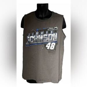 Jimmie Johnson #48 Nascar Men's Wedge Tank Top Chase Authentics Size Large